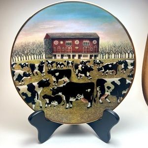 “The Spring Pasture” decorative plate by Franklin Mint. 8”.